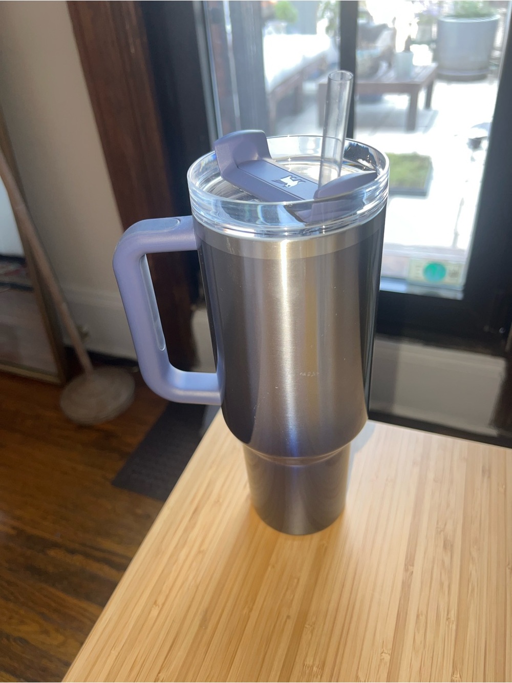 Stanley Metallic Navy Travel Tumbler with Handle - Picture 2 of 4